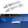AUCERAMIC Chrome Door Handle Covers Trim Compatible with 2007-2014 Chevy