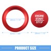 X AUTOHAUX Engine Start Stop Ignition Button Overlay Cover Interior