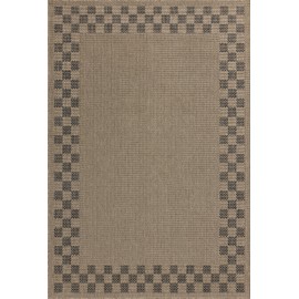 Loloi Chris Loves Julia Providence Collection PRC-01 Natural/Charcoal 6'-3" x 9'-2", .12" Pile Height, Indoor/Outdoor Area Rug