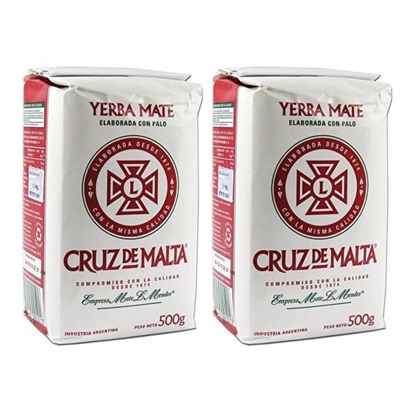 Cruz De Malta 1/2 Kilo Yerba Mate (Pack of 2)