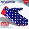 Hushe' Football Gloves (Blue Red Eagle, Youth Medium)