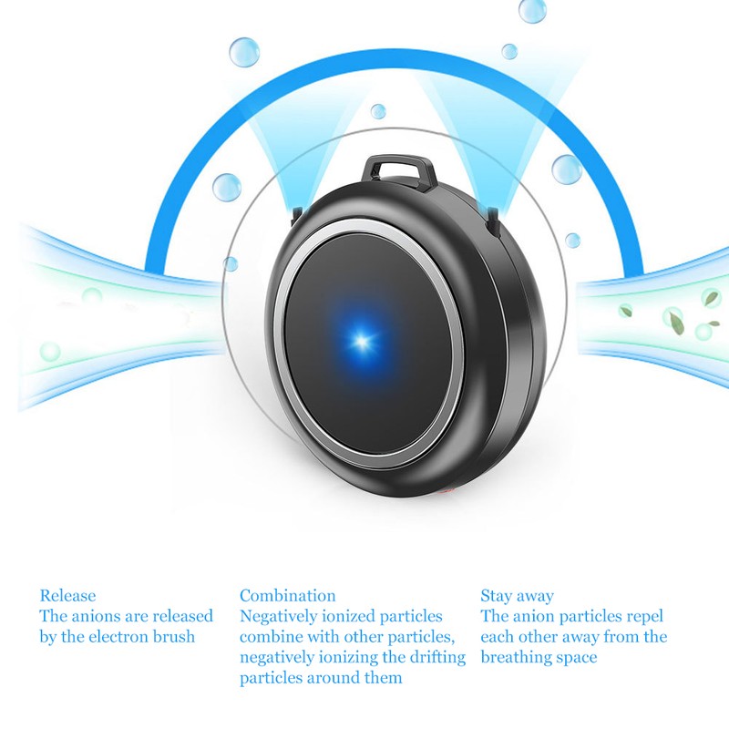 Anion Air Purifier Necklace Wearable Mini Negative Ion Air Freshener