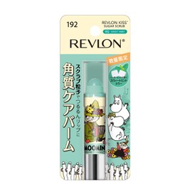 Revlon Moomin Kiss Sugar Scrub, Sweet Mint (192), Refreshing Sugar Mint, Moisturizing Lip Scrub, Keratin Care, 0.1 oz (2.6 g)