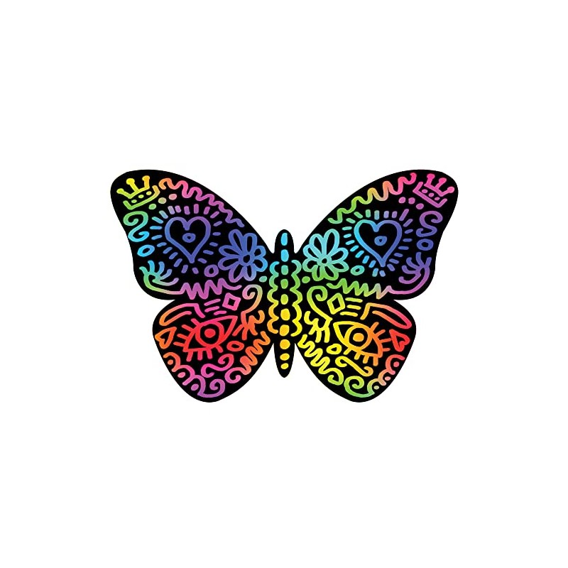 House of Marbles Butterflies Scratch Art Set