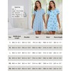 Marvmys Women Plus Size Nightgowns Short Sleeve Sleep Shirts 2