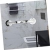 TEHAUX Wall Mounted Bathroom Safety Grab Bar Large Silver Suction