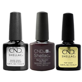 CND Original Shellac Berry Boudoir Plus Base Coat Plus Top Coat 7.3 ml 1er Set 1 x 22 ml