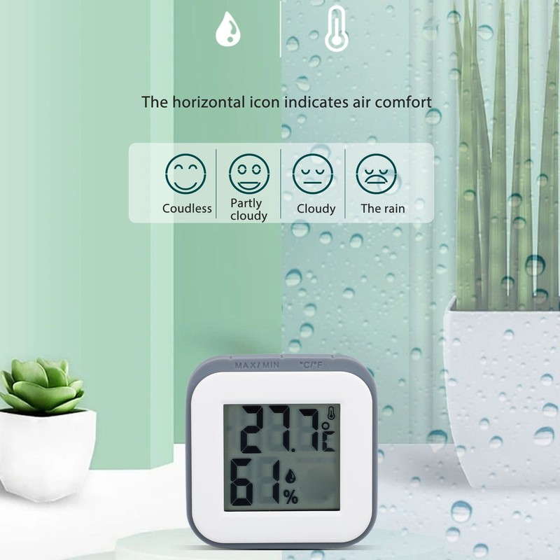 Hygrometer Indoor Accurate Magnetic Desktop Thermometer and Humidity Gauge For