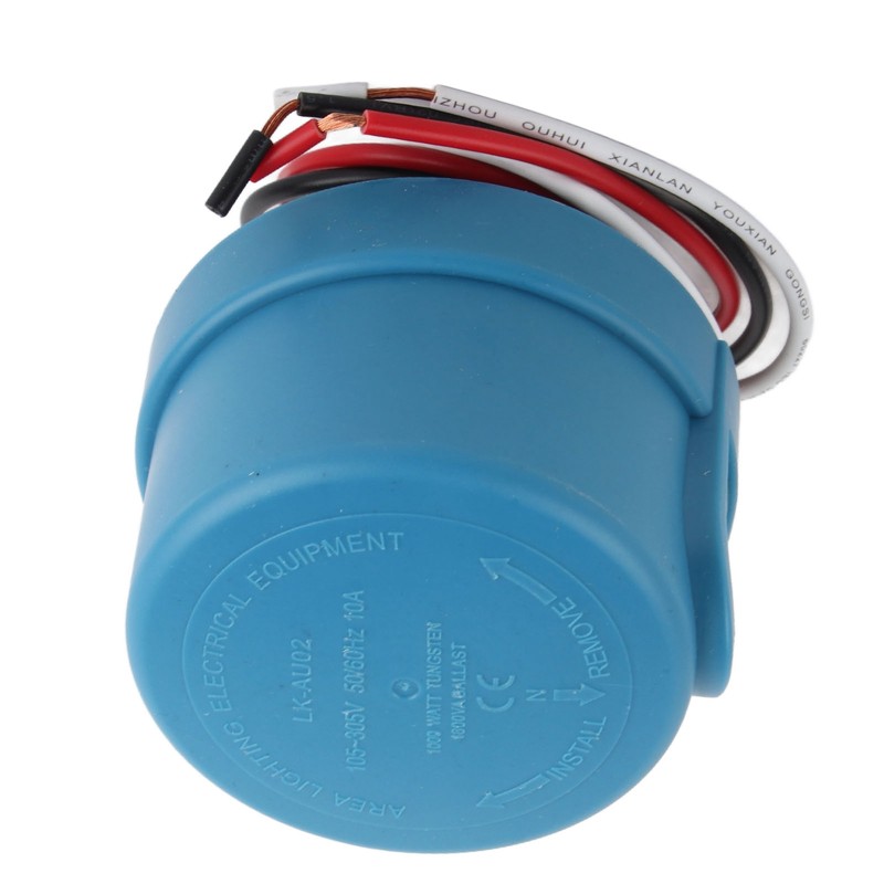 Photocell Sensor Auto Photoelectric Switch Light Controller Waterproof 105‑305V 10A