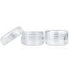(Quantity: 120 Pieces) Beauticom 15G/15ML (0.5oz) Round Clear Jars with