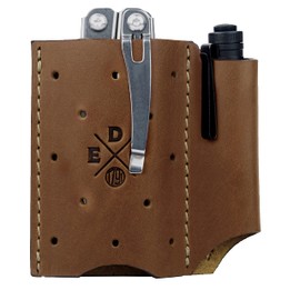 1791 EDC Pocket Organizer, Everyday Carry Pouch fits Knives, Multitools, Small Tools, Flashlight. American Leather. EDC Pocket Knife Sheath