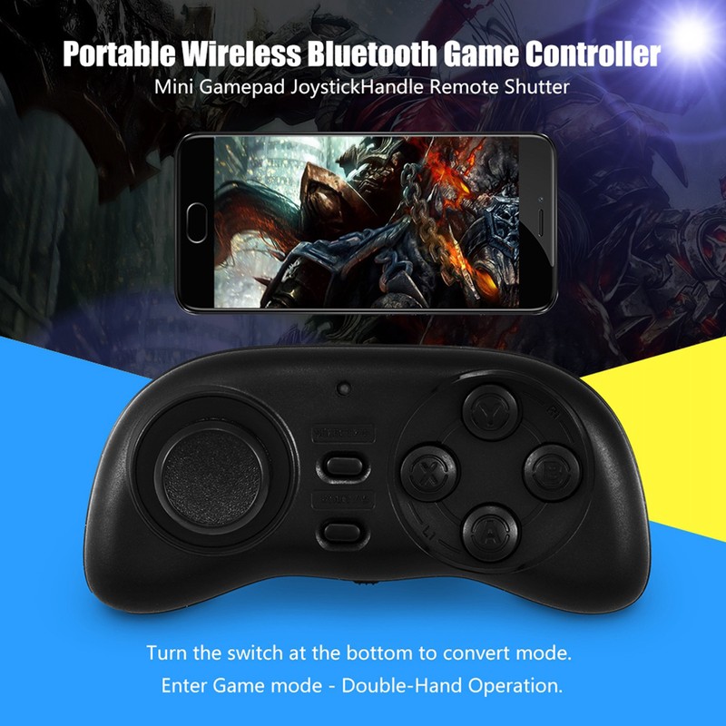 Portable Wireless Bluetooth Game Controller Mini Gamepad Joystick Handle Remote