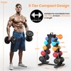 TomCare Dumbbell Rack Stand Only, 5 Tier Weight Rack for