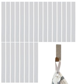 Sew On Towel Hangers, 24 Pieces 180 x 12 mm Loops in White, Hanger Holder for Tea Towel, Towel, Cloth, Decorative, Camping Accessories, Towel Holder, Robe Hook