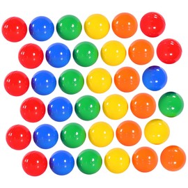 BESPORTBLE 100pcs Plastic Lottery Balls for Party Games Raffle Drawings Bingo Caller Teeballs Balls Raffle Bright Colors