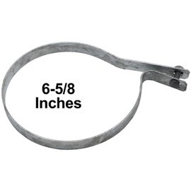 Jake Sales 6-5/8" Tension Band for Chain Link Fence - Use for 6-5/8" Outside Diameter Post/Pipe - Galvanized Chain Link Tension Band