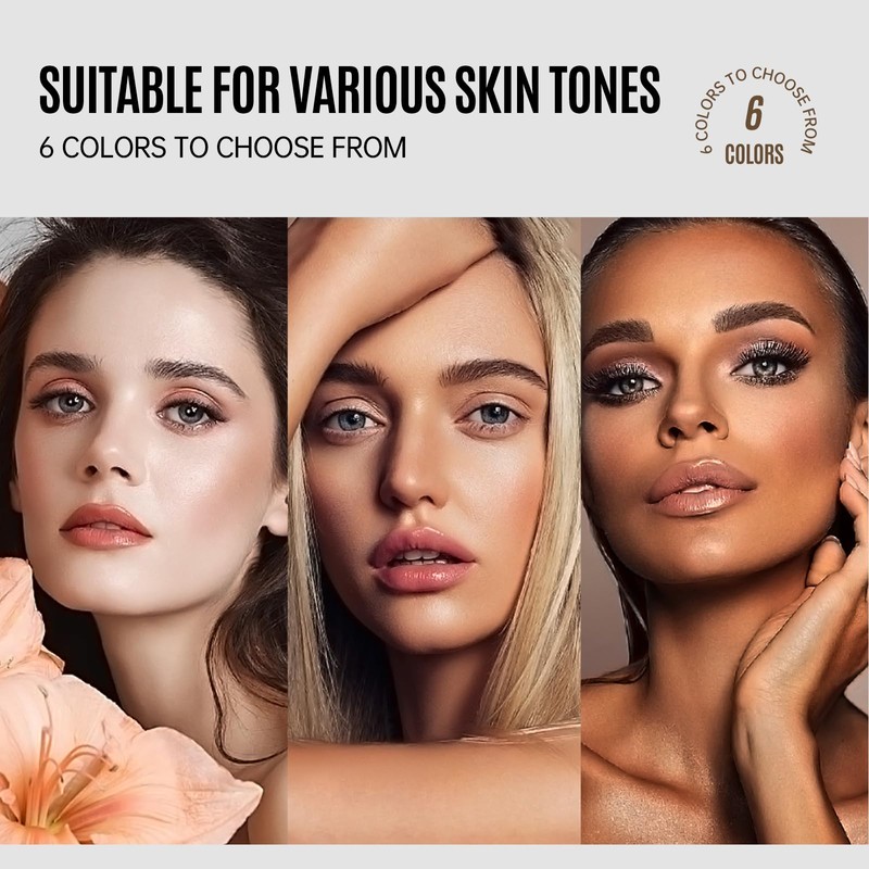 LAMUSELAND Full Coverage Foundation Makeup, Matte Liquid Waterproof Long-lasting Oil-free