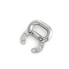 heyous 2PCS Stainless Steel Chain Link M8 Silver Chain Link