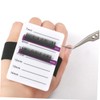 Baluue 4pcs Grafting Eyelash Tray Portable Acrylic Lash Extension Pallet