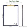 Rimilak Acrylic Glitter Clipboards, Sparkly Board with Low Profile Gold