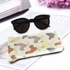 OTVEE Rooster Chicken Farm Animals Eyeglass Case Microfiber Leather Squeeze