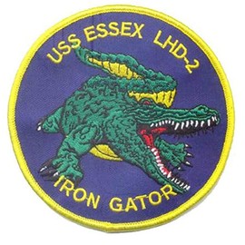 Squadron Nostalgia LLC USS Essex Gator LHD-2 Patch â Sew On
