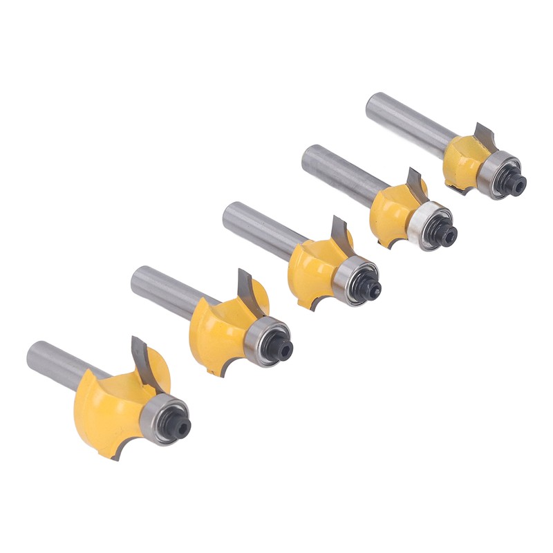 5 Pcs Round Over Router Bit 8mm Shank Carbide Corner