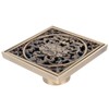 10x10cm Floor Drain Antique Copper Anti Odor Bathroom Floor Drainer