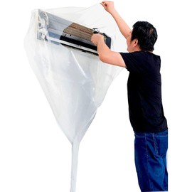 DSOL Air Conditioner Cleaning Cover, Air Conditioner Cleaning Cover, 360 Degree Visual Cleaning Air Conditioner, Wall Hanging, Air Conditioner Cleaning Cover, Prevents Splattering of Dirt, Mildew,