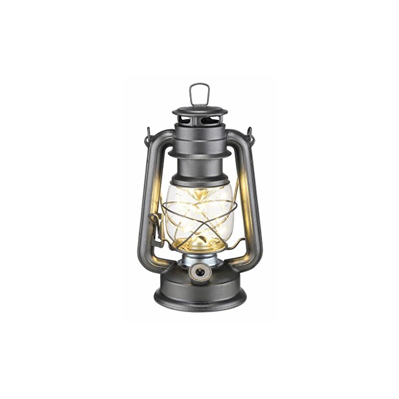 Haushalt International Storm Lantern Camping Lantern Metal 16 LEDs 70034