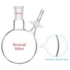 Stonylab Reaction Flask - Borosilicate Glass Single-Neck Flask with 24/40