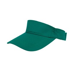 Sports Sun Visor Hats Athletic Cotton Adjustable Cap for Women and Men (US, Alpha, One Size, Large, Green)