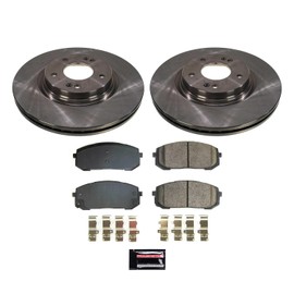 Power Stop Front KOE8752 Stock Replacement Brake Pad and Rotor Kit Autospecialty For Hyundai Elantra 2021-2023, Hyundai Sonata 2020-2022, Kia K5 2021-2023 [Model Specific]
