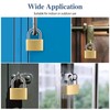 BRAXE 2 Pcs Keyed Padlock with 3 Same Keys Waterproof