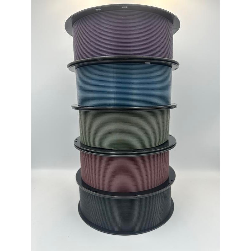 Recycled PLA Filament for 3D Printing - From recycled prints:_Blue_500