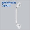 Medline Knurled Chrome 12” Grab Bar for Shower & Bathtub,
