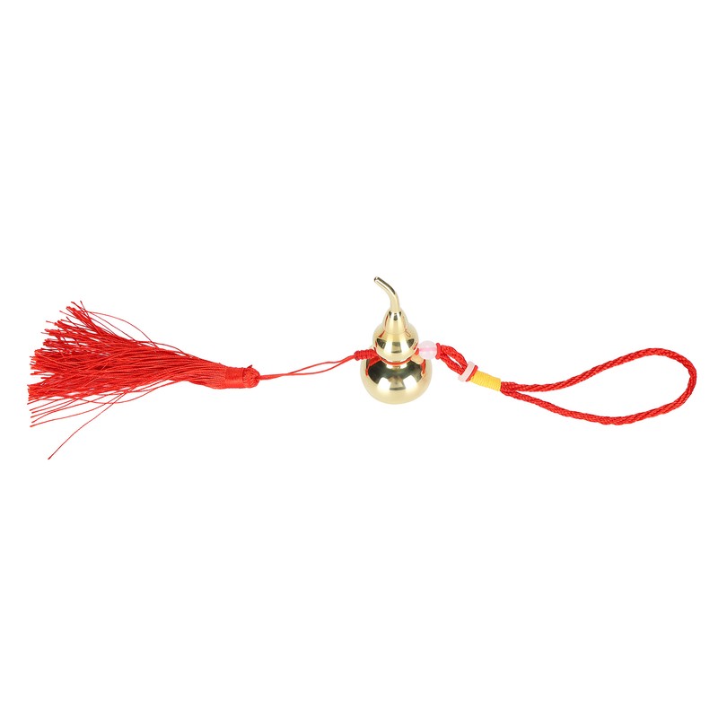 Gourd Pendant Brass Material Calabash Shape Decoration Auspicious Crafts with