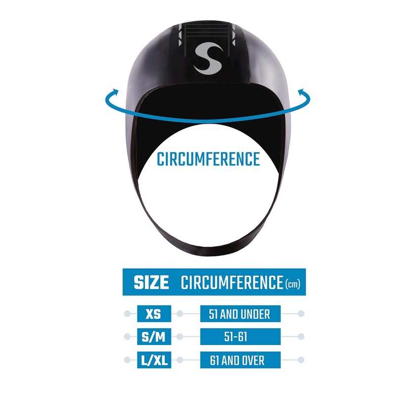 Synergy Thermal Swim Hood - 2.5MM Neoprene Swim Cap with
