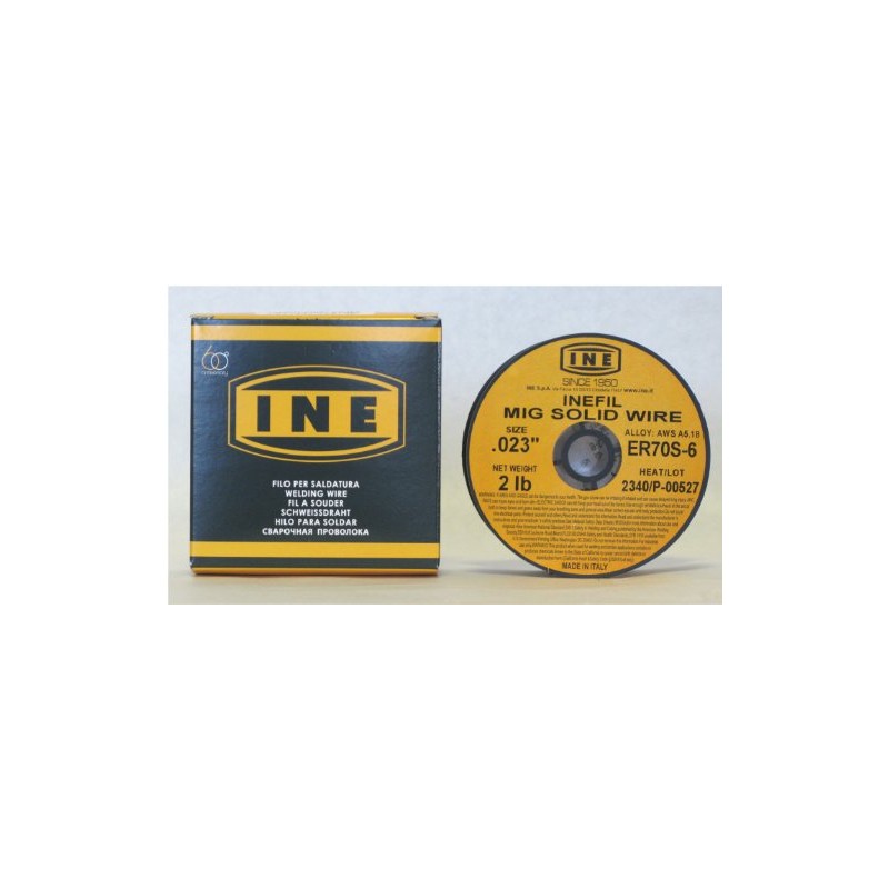 INEFIL ER70S-6 .023-Inch on 2-Pound Spool Carbon Steel Mig Solid