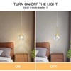 CHYING Gold Pendant Light Crystal LED Pendant Lighting Jellyfish Teardrop