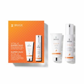 IMAGE Skincare VITAL C Super Duo, Hydrating Water Burst & Anti-Aging Face Serum, Skincare Kit with Vitamin C & Hyaluronic Acid to Refresh & Smooth Skin