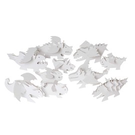 bibabox - The Dragons for Crafts and Colouring - Sustainable Toy and Craft Set Children, the Dragons for Children, Great Gift for Girls and Boys