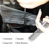 GMYIAK Hairdressing Comb Set, 2 pcs Metal Salon Combs, Heat
