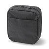 MUJI Wrinkle Nylon Large Opening Square Pouch - Dark Gray,