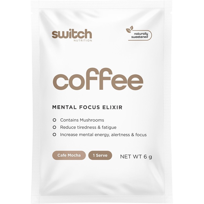 Switch Nutrition Coffee Mental Focus Elixir Cafe Mocha 25pk