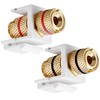 tunghey 6Pack Banana Jack Binding Post Keystone Jack Insert with