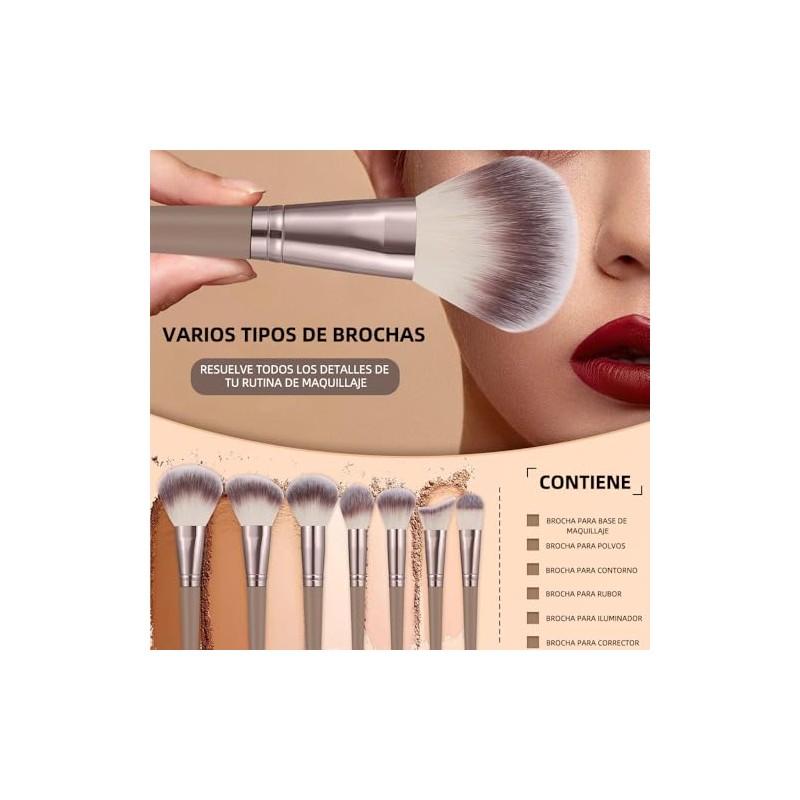 68 Pieza kit de brocha para maquillaje, set de maquillaje