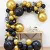 18 Inch 10 Pack Chrome Metallic Gold Balloons KIRIKOU Big