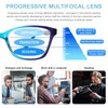 STASTEND 4 Pack Progressive Multifocus Reading Glasses for Women Men