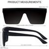 LYZOIT Square Oversized Sunglasses for Women Men Big Shield Large